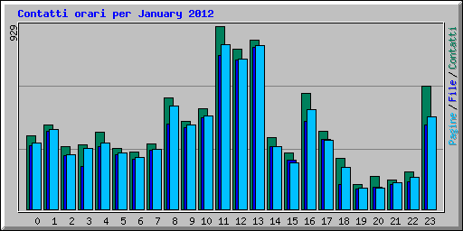 Contatti orari per January 2012