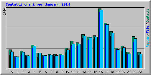 Contatti orari per January 2014